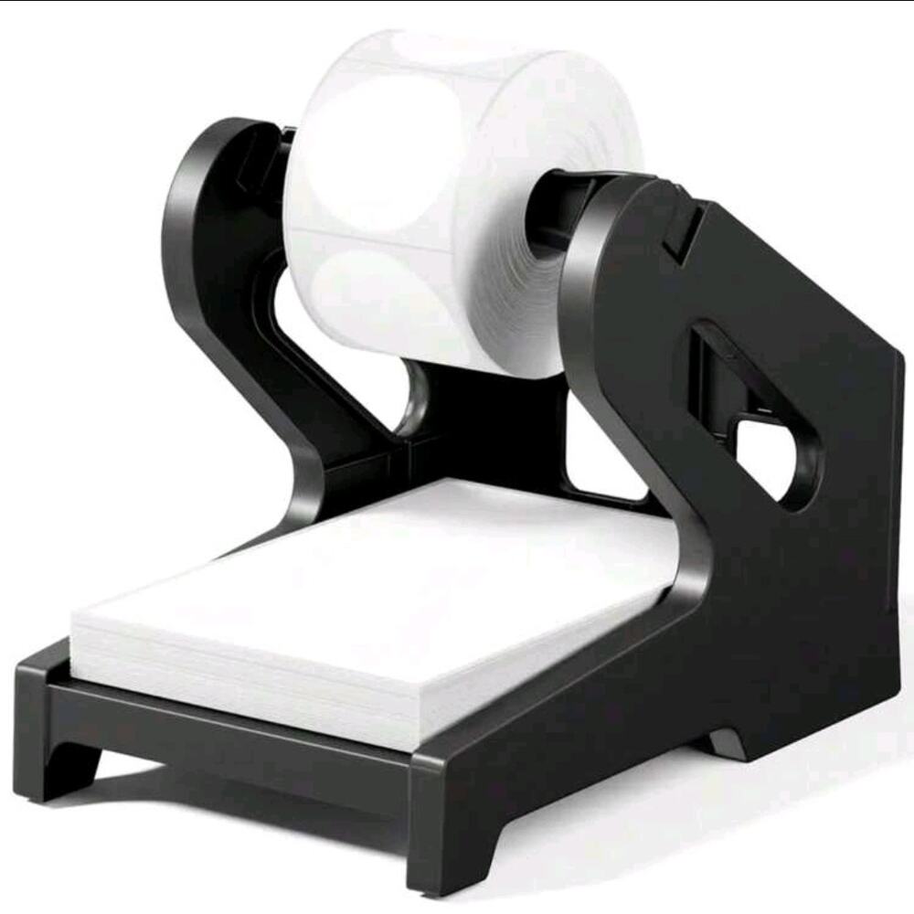 Thermal Shipping Label Holder, 4x6. For‎ Rolls and Fanfold Labels (Black)